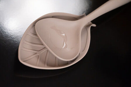 Siliconen lepel legger Nutmeg Grey