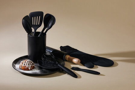 Aardewerk spatelpot Black Pepper