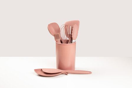 Aardewerk spatelpot Raspberry Pink