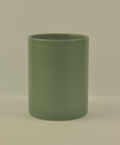 Aardewerk spatelpot Sage Green