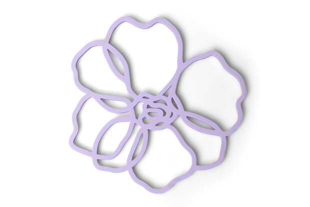 Siliconen pannenonderzetter Anemoon Lilac