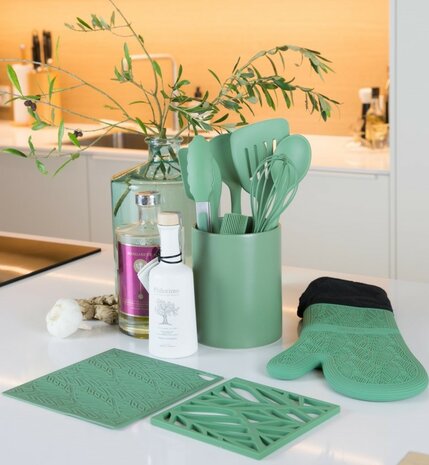 Siliconen pannenlap Sage Green
