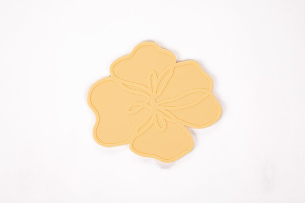 Siliconen Glasonderzetter Violet Yellow