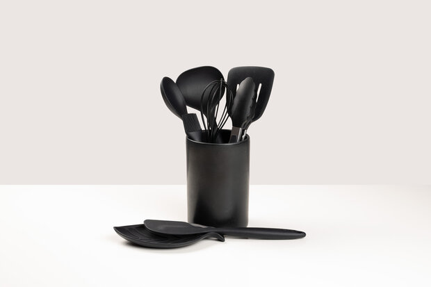 Aardewerk spatelpot Black Pepper