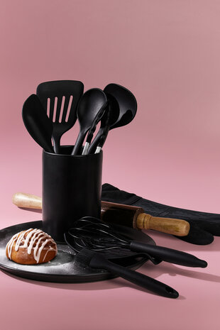 Aardewerk spatelpot Black Pepper