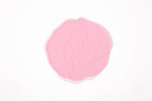 Siliconen Glasonderzetter Peony Light Pink