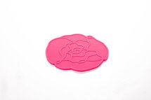 Siliconen Glasonderzetter Peony Dark Pink