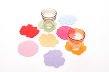 Siliconen Glasonderzetter Violet Yellow