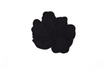 Siliconen Glasonderzetter Poppy Black