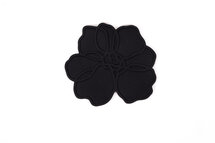 Siliconen Glasonderzetter Anemone Black