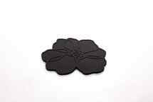 Siliconen Glasonderzetter Anemone Black