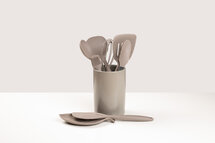 Aardewerk spatelpot Nutmeg Grey
