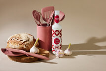 Aardewerk spatelpot Raspberry Pink