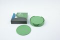 Siliconen set glas onderzetters 7-delig Sage Green