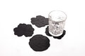 Siliconen Glasonderzetter Anemone Black